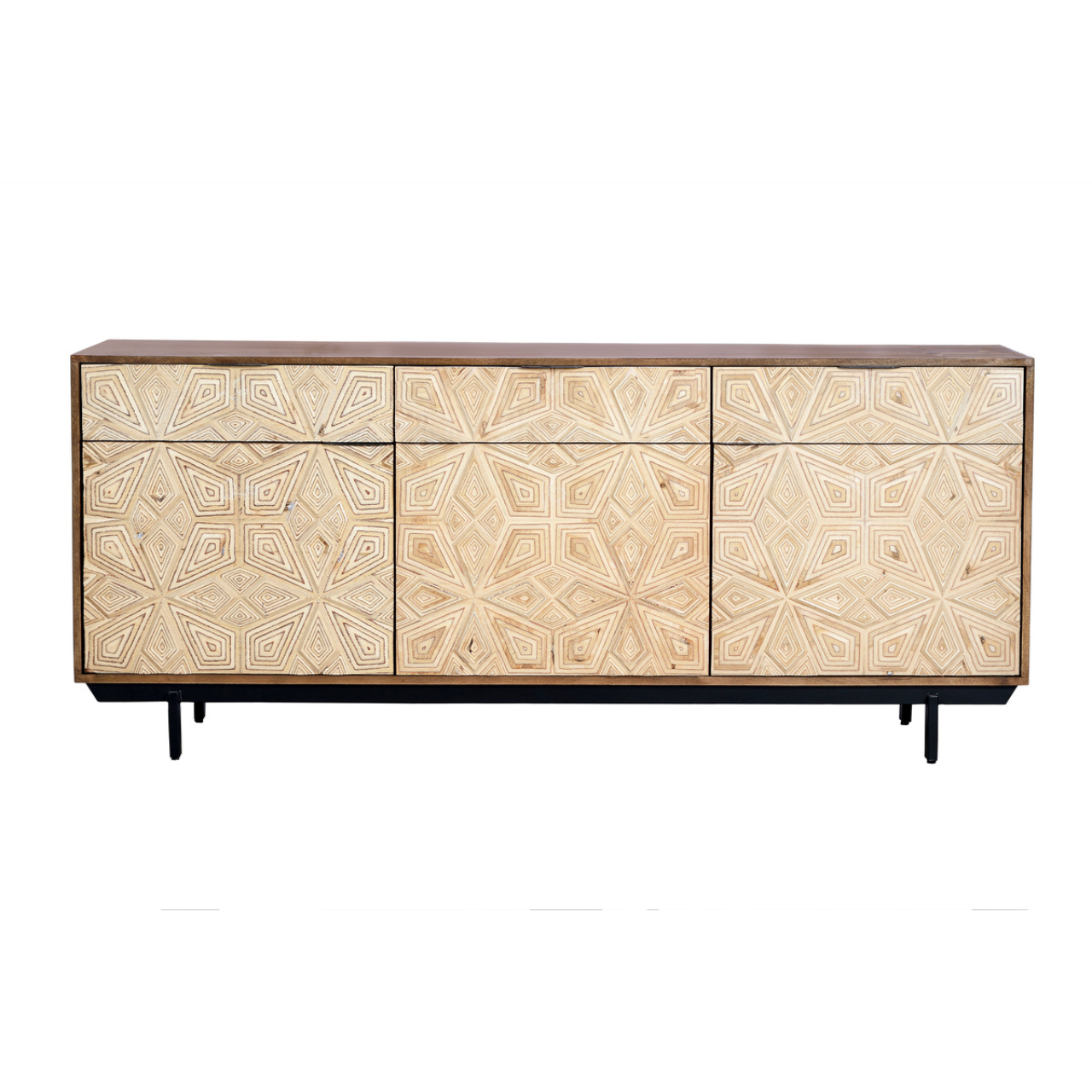 Giner & Colomer Mango Wood Sideboard – 3 Door and 3 Drawer