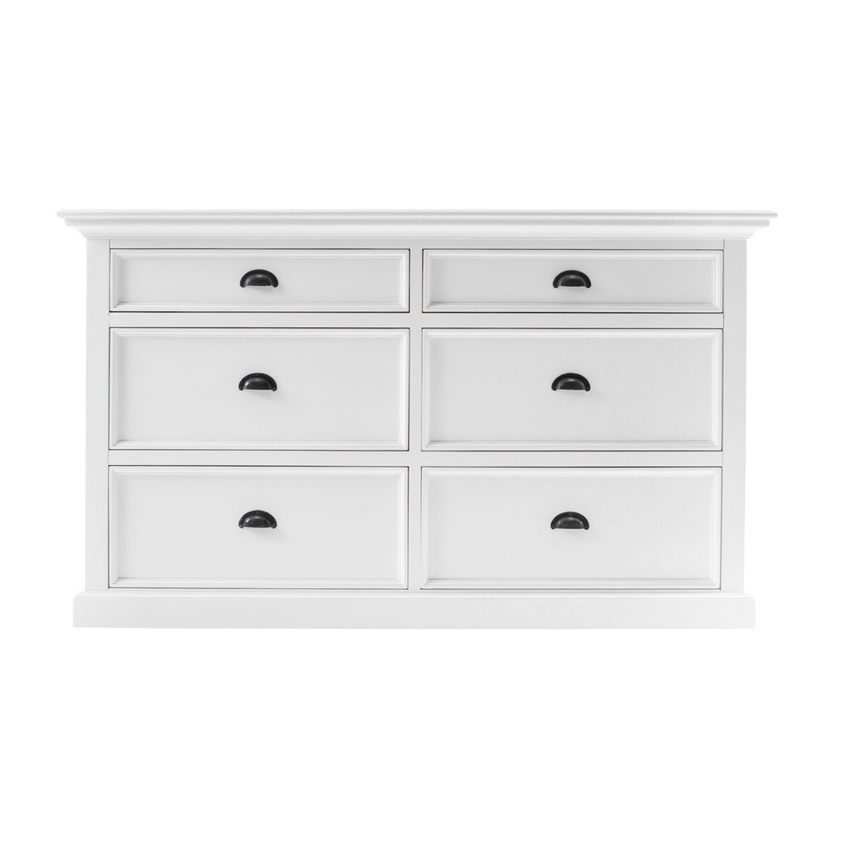 Halifax Dresser with 6 Drawers in White