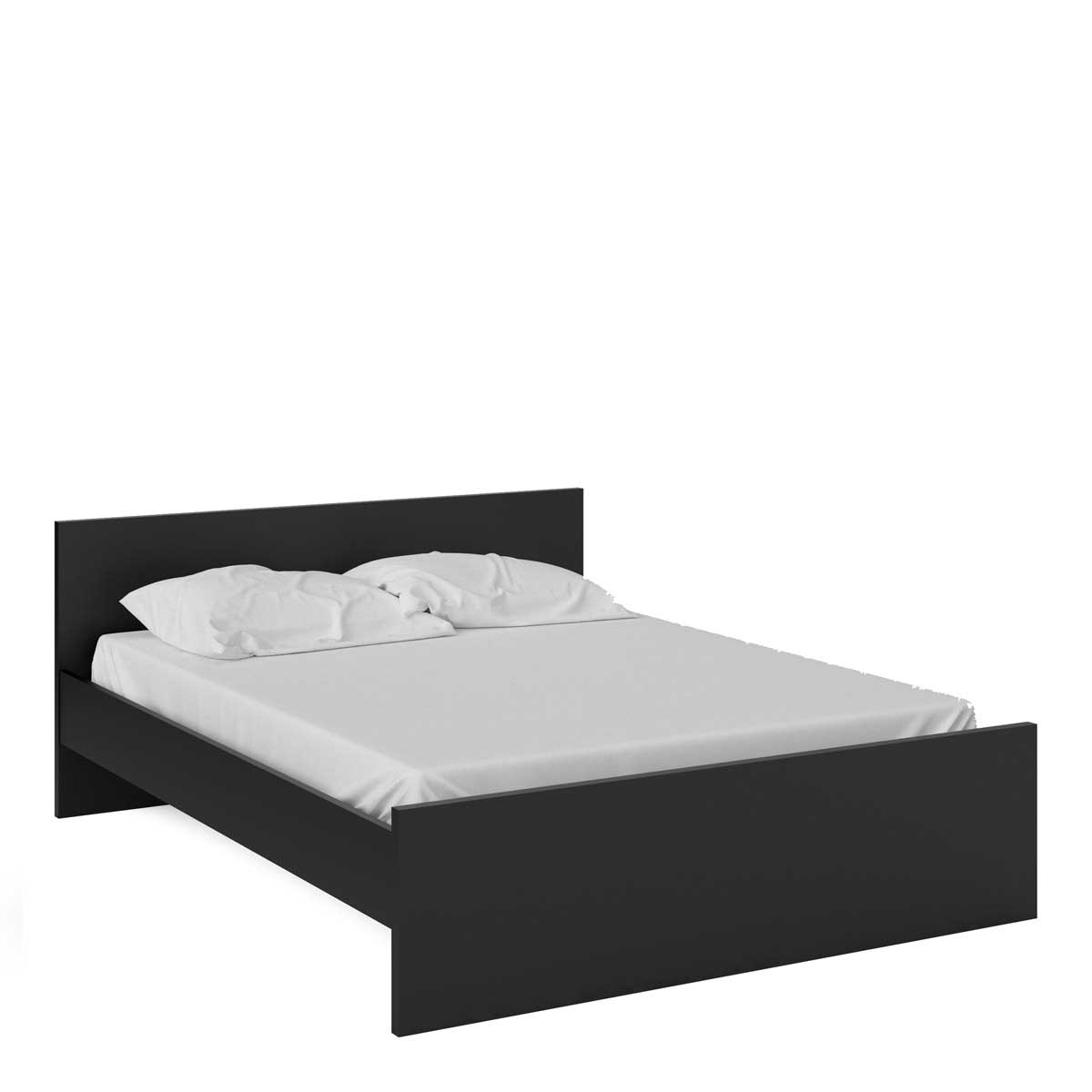 Naia Euro King Bed 160 X 200 In Black, European King Bedding