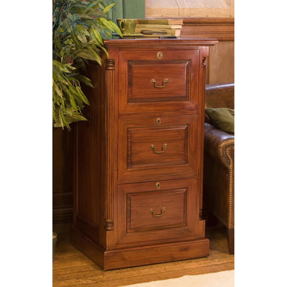 La Roque Three Drawer Filing Cabinet