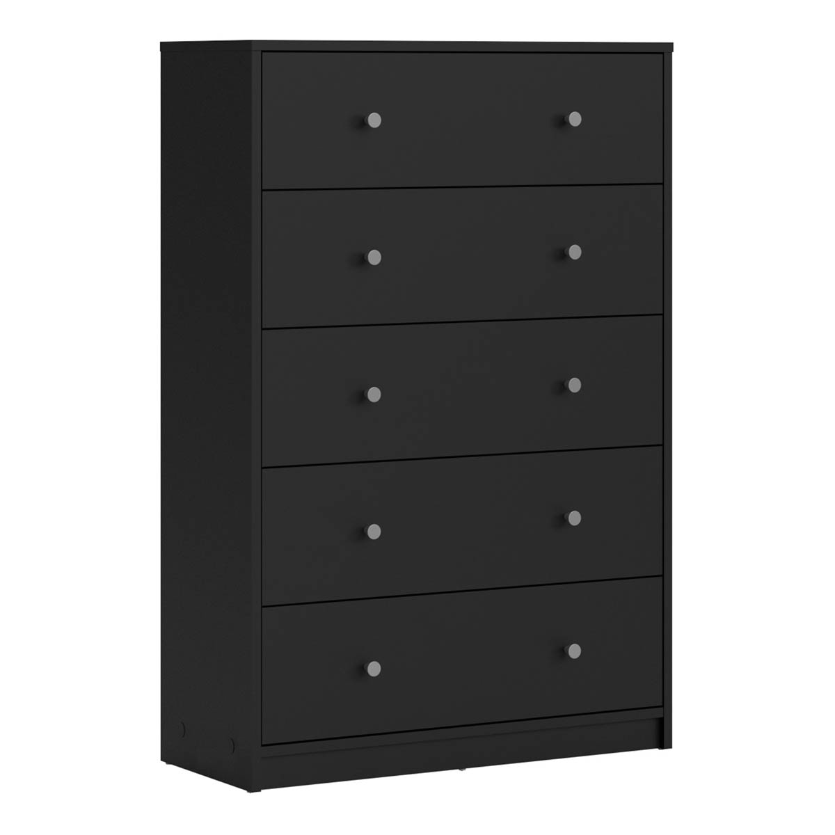 May Chest of 5 Drawers Black