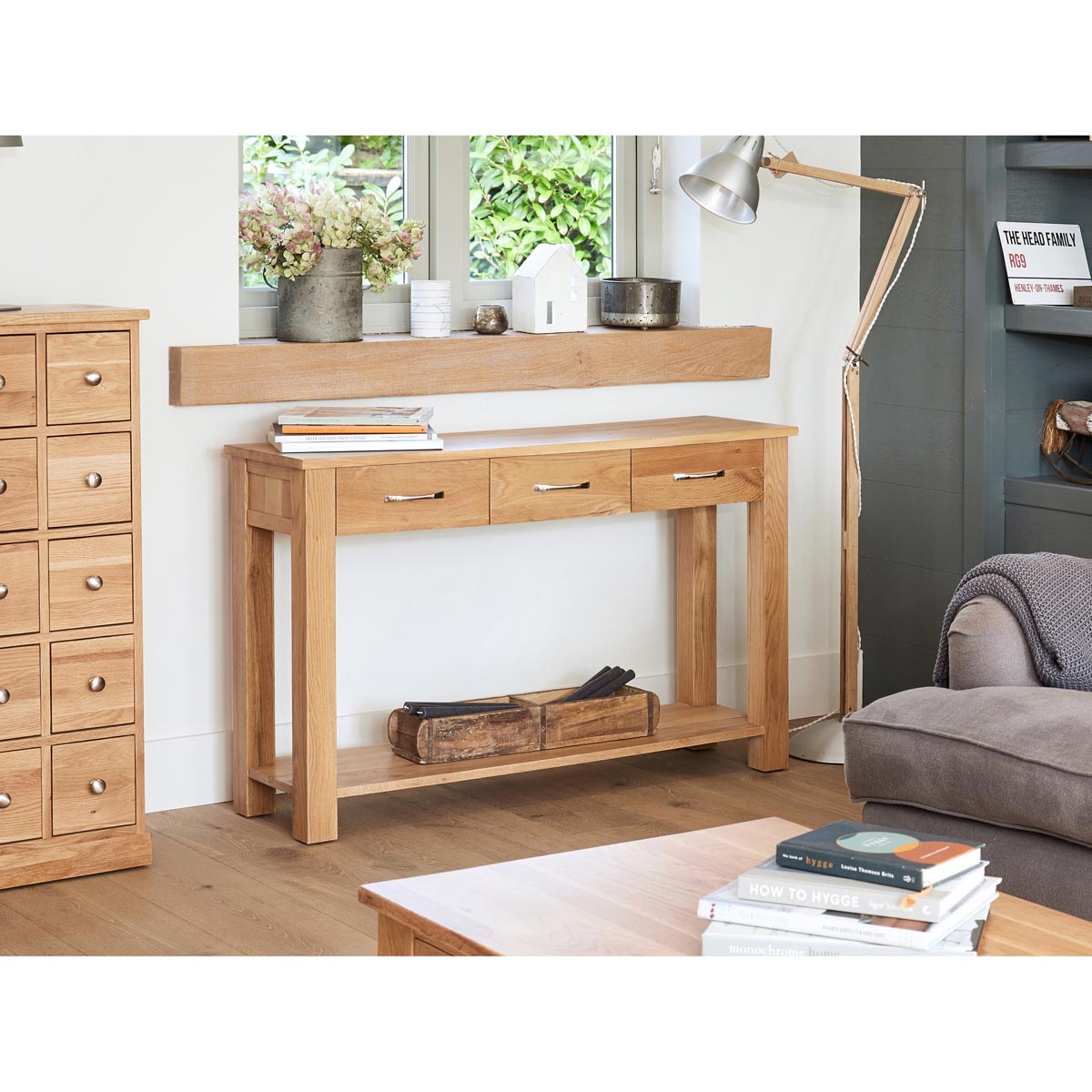 Baumhaus Mobel Oak Console Table