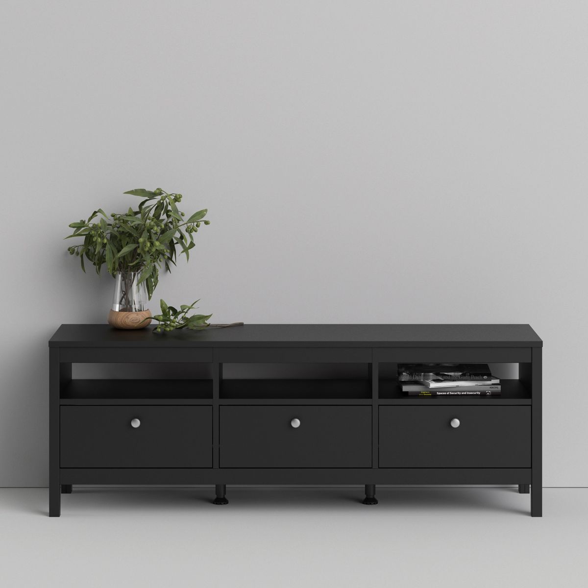 Tvilum Madrid Tv-unit 3 drawers in White