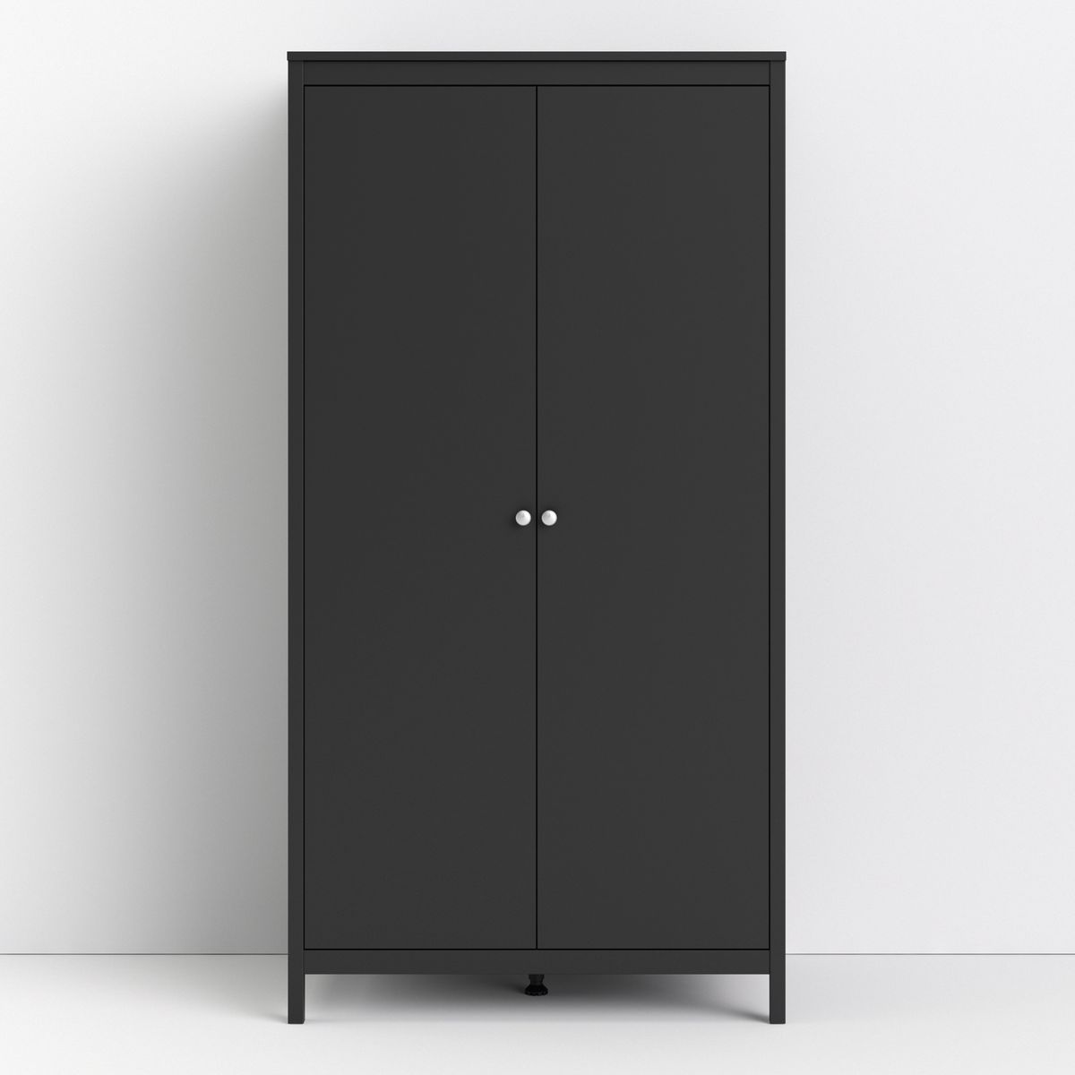 Tvilum Madrid Wardrobe with 2 doors in Matt Black