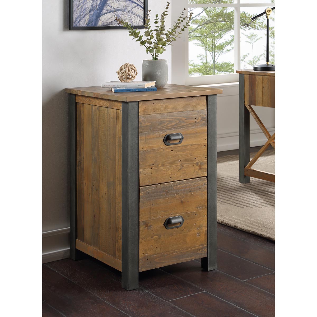 Urban Elegance - Reclaimed Two Drawer Filing Cabinet